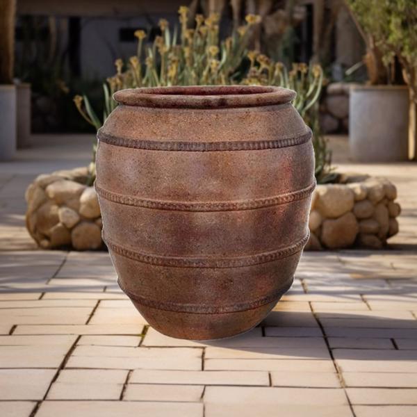 Old Ironstone - Old Urn Round Pot Planter